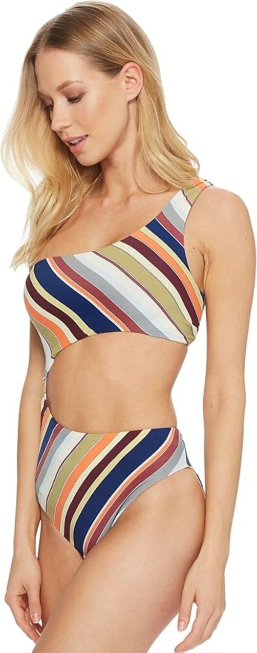 Women's Funky Town Cut-Out Monokini One Piece Swimsuit sz M